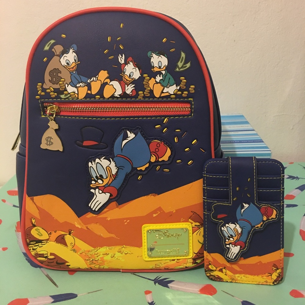 Loungefly disney ducktales duck tales backpack lot